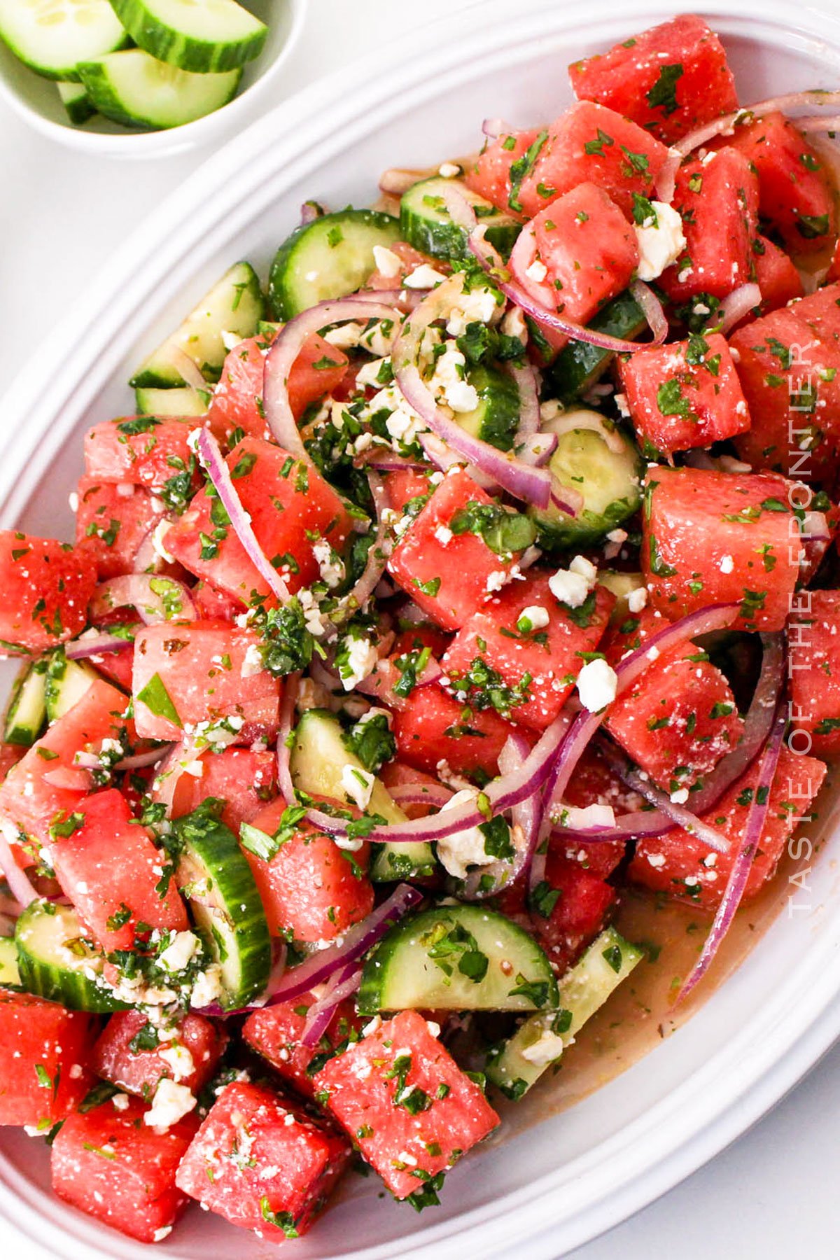 Watermelon Salad with Goat Cheese