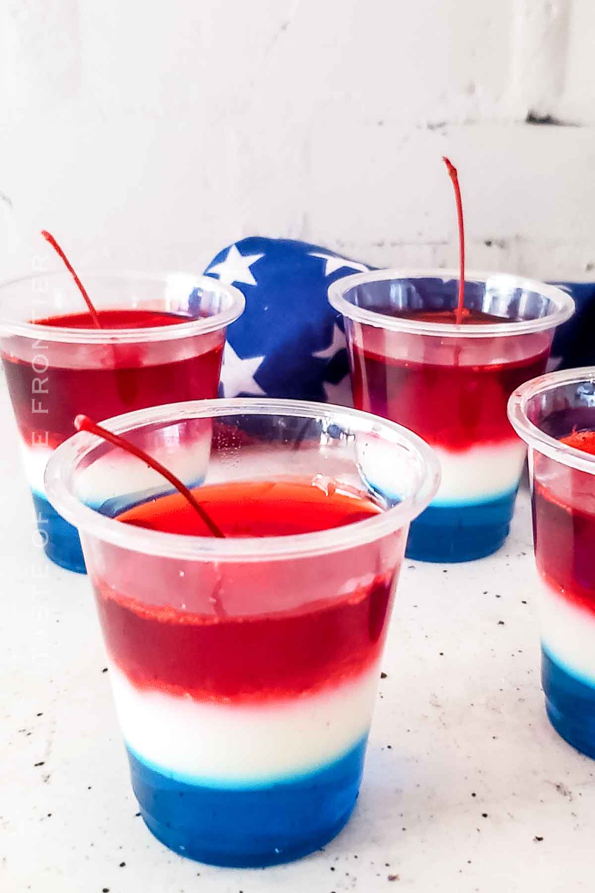 patriotic jello treat
