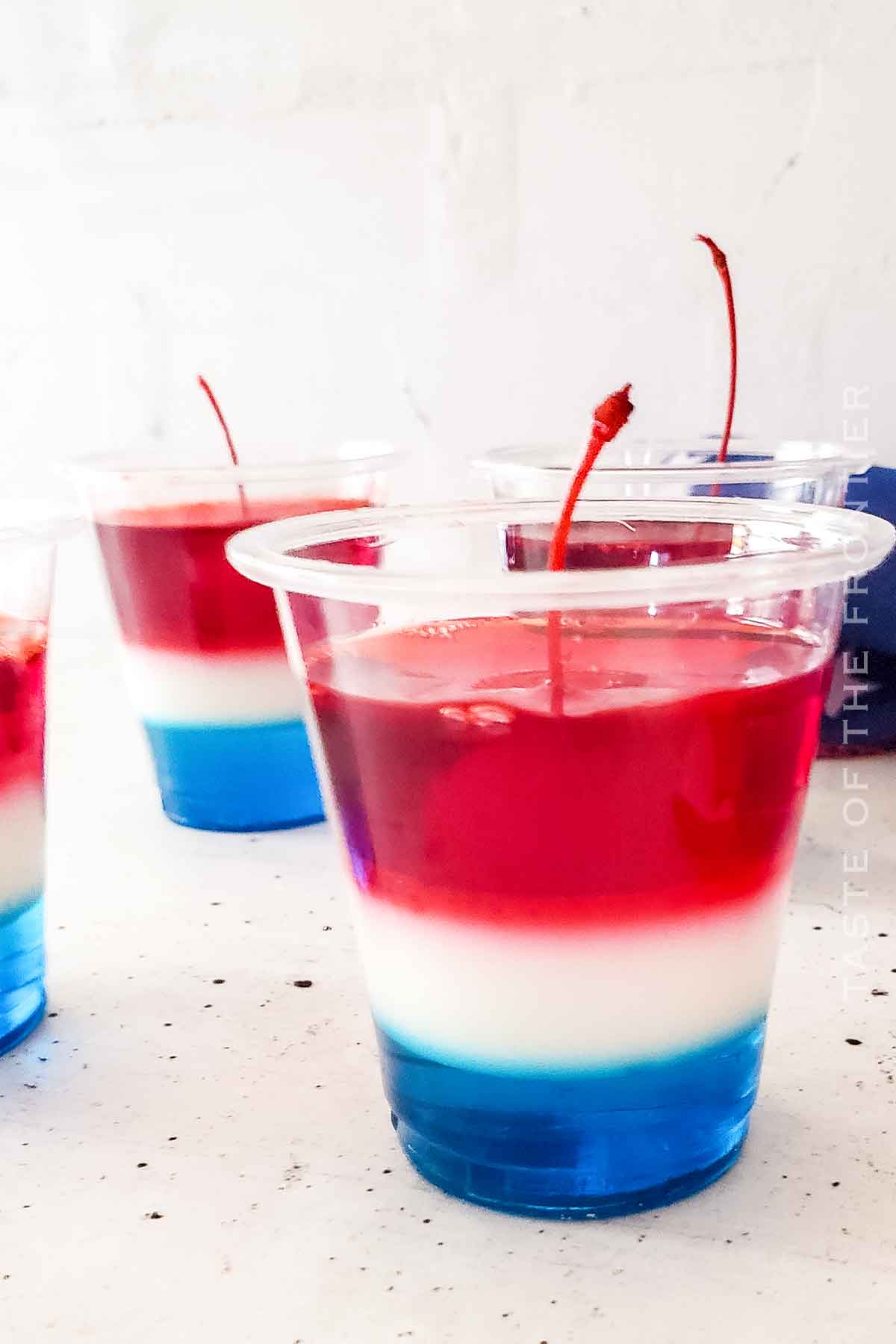 red white and blue jello