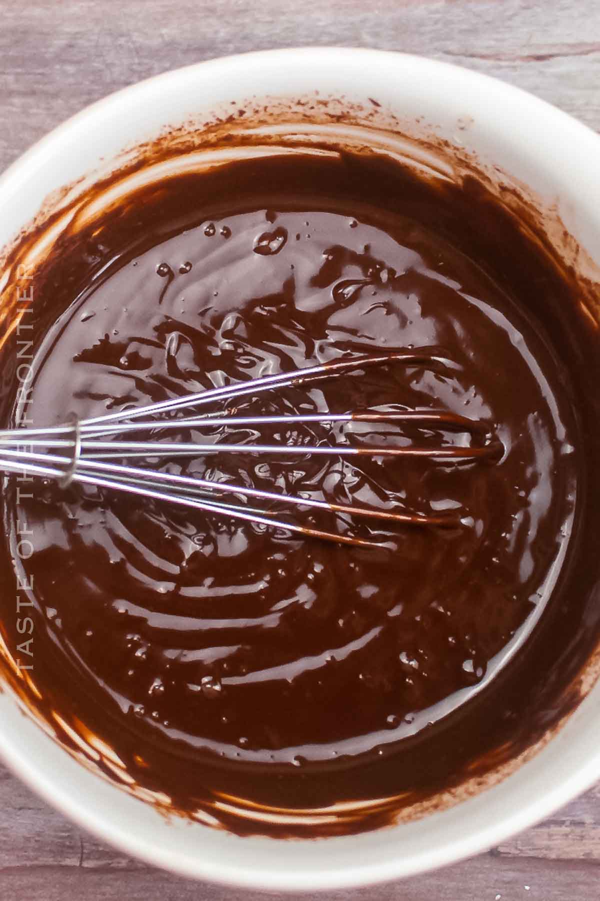 making chocolate ganache