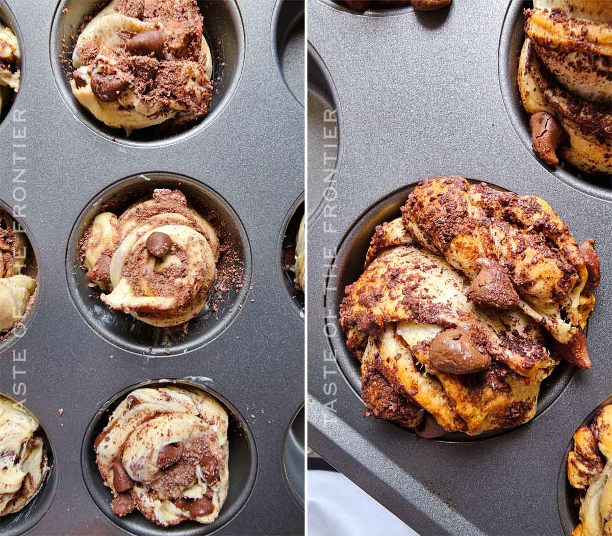 how to make Chocolate Chip Cruffins