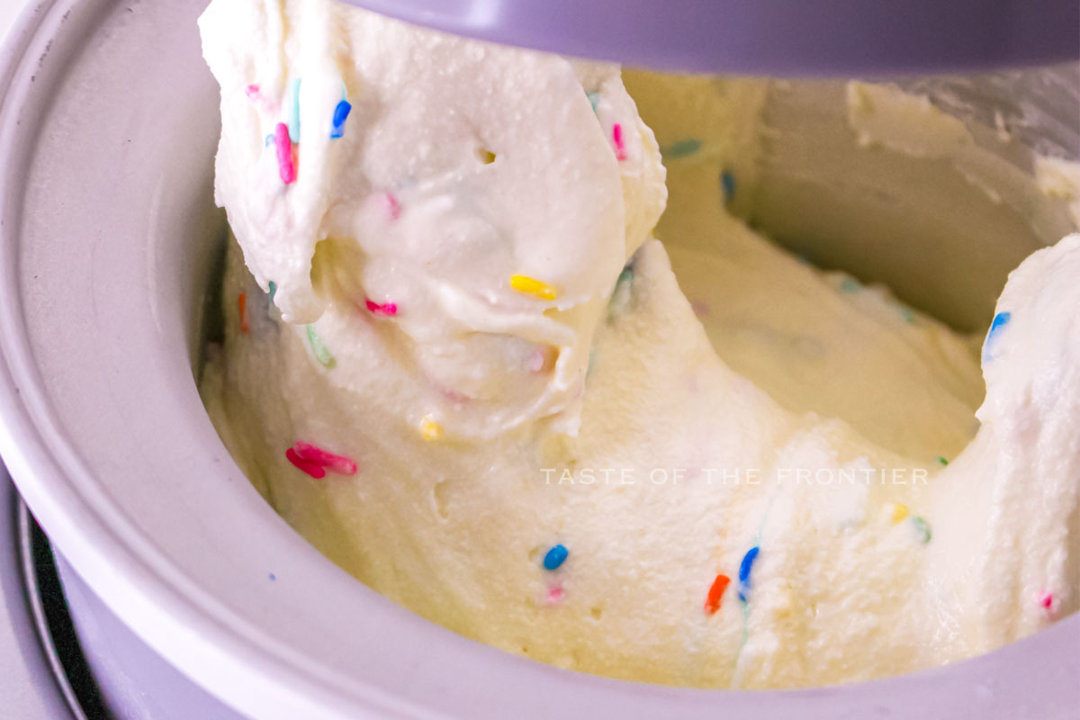 churning with sprinkles