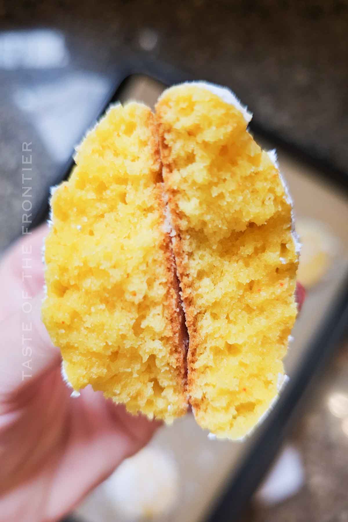 inside lemon cookie