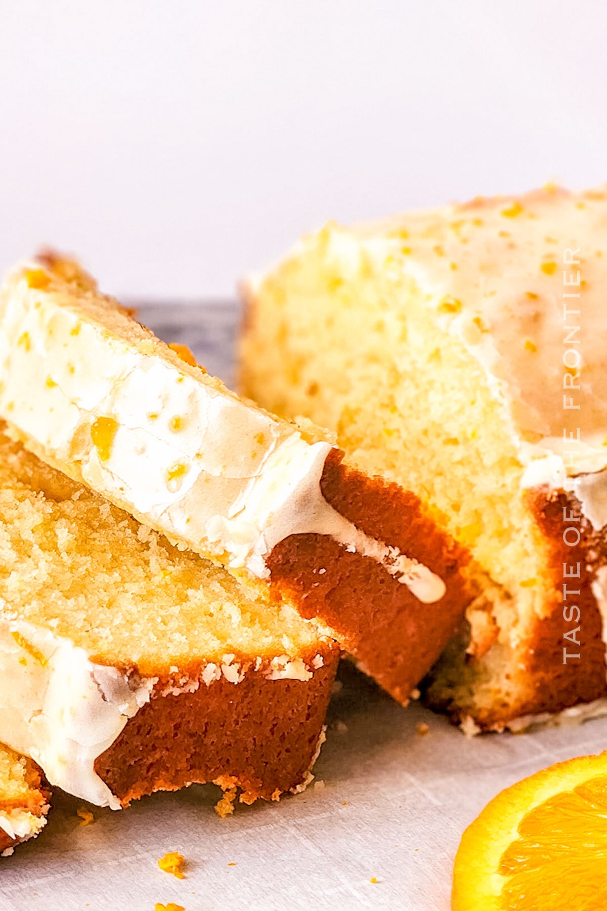 Orange Loaf Cake with glaze