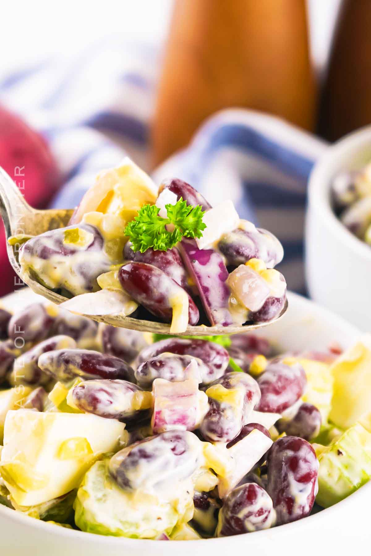 Kidney Bean Salad with Mayo