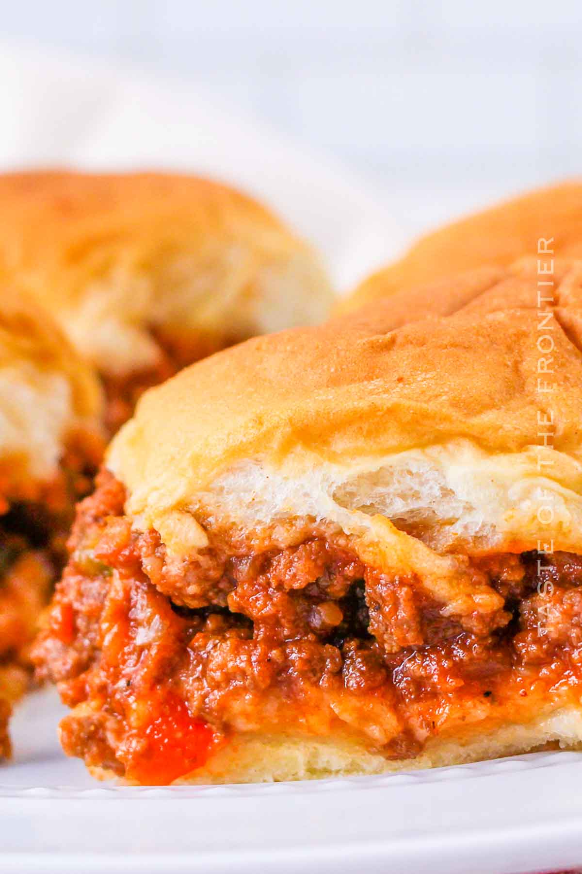 Sloppy Joes on Hawaiian Rolls