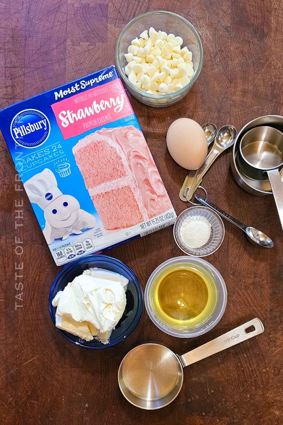 Strawberry Cheesecake Cookie ingredients