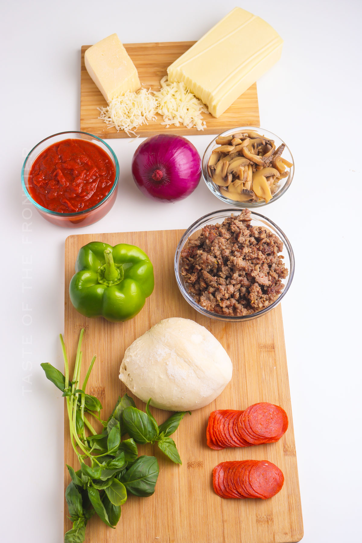 Smoked Pizza ingredients