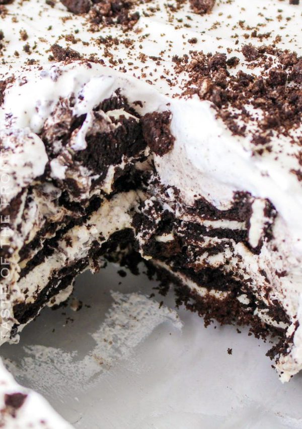 No Bake Oreo Cake