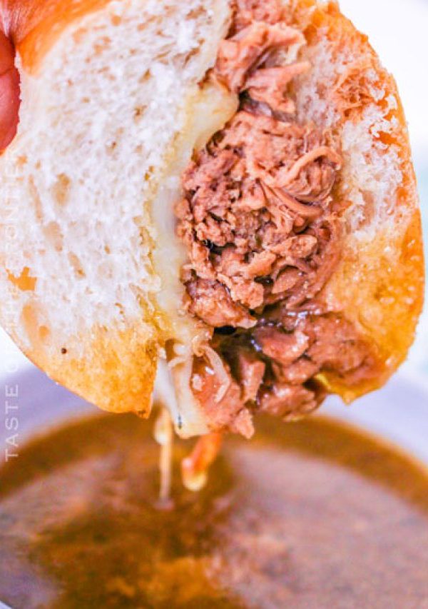 Crockpot French Dip Sandwiches