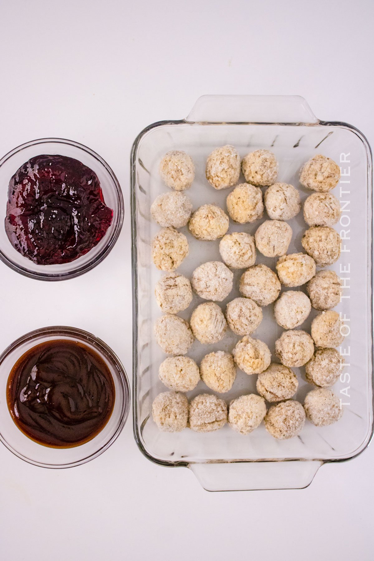 ingredients for Baked Meatballs in Oven