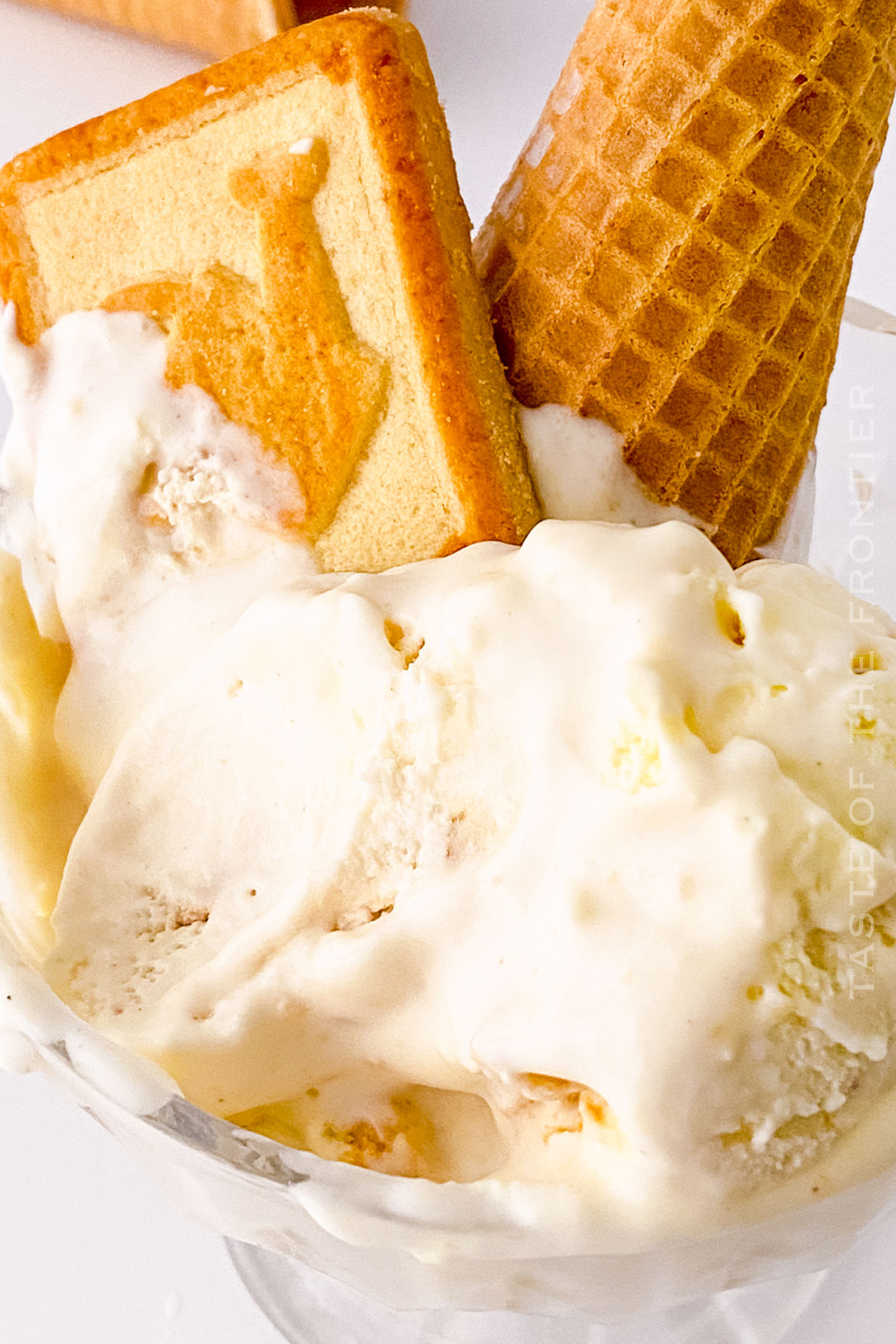 Banana Pudding Ice Cream with cheesecake