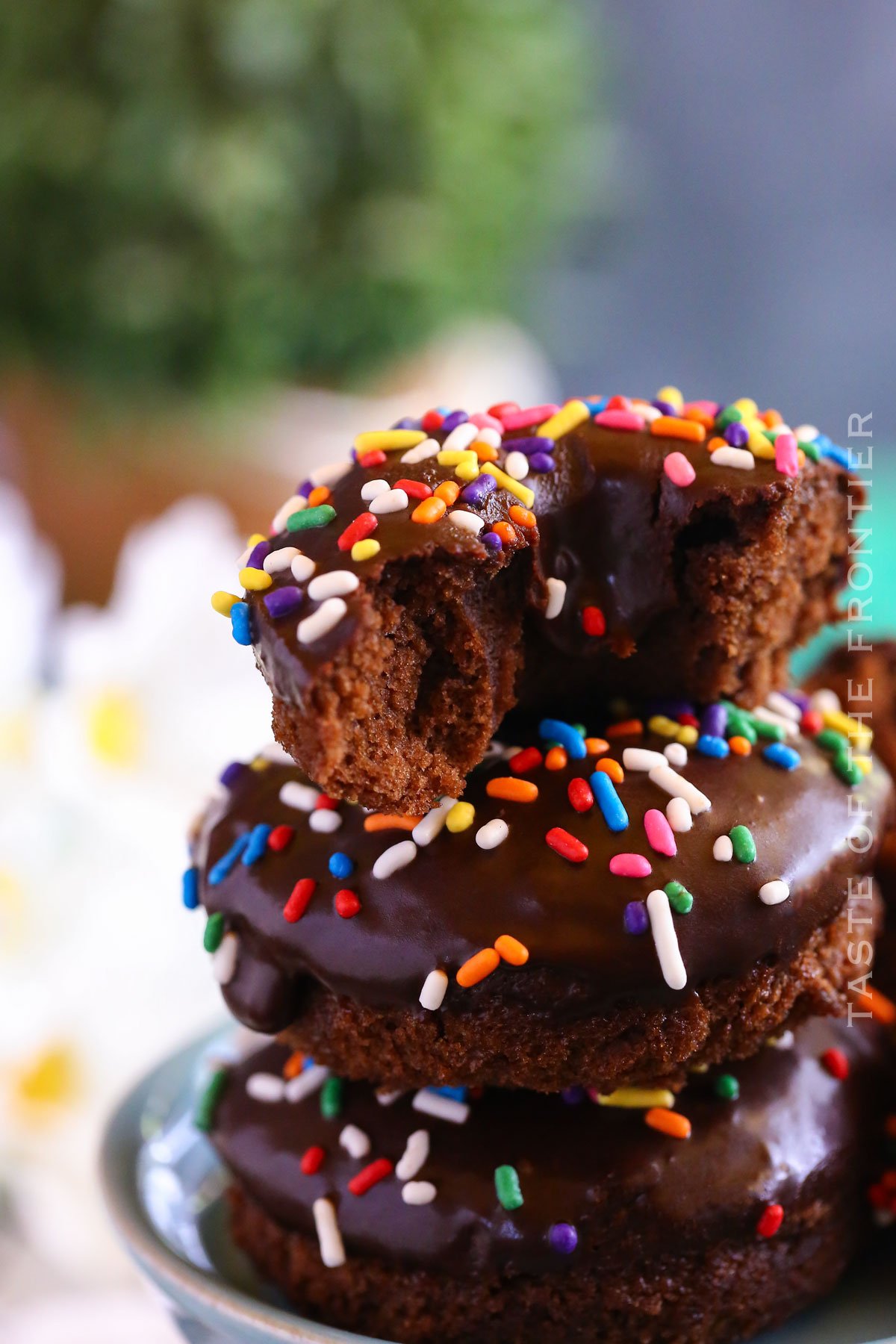 brownie donut recipe with sprinkles
