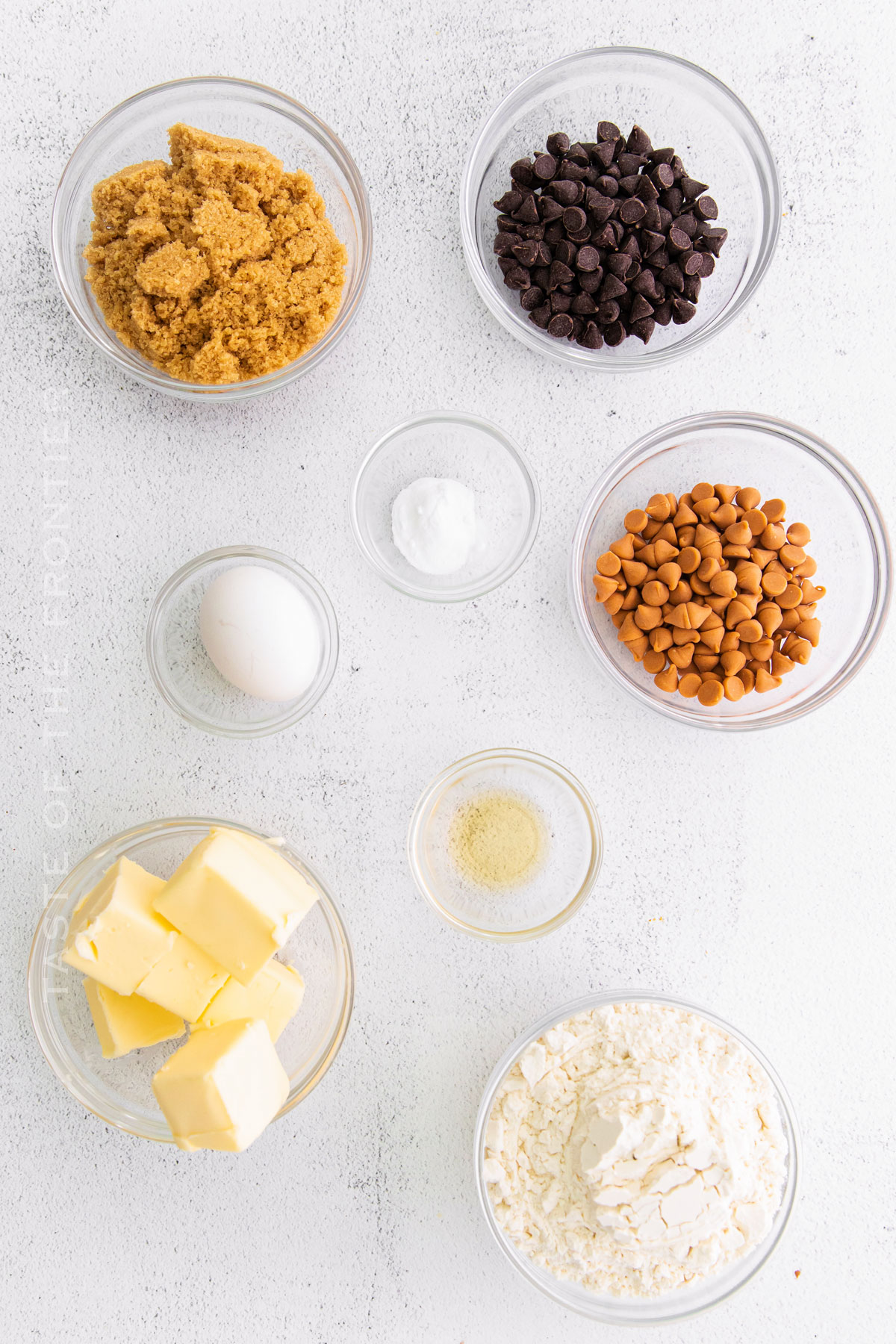 Butterscotch Chocolate Chip Cookie ingredients
