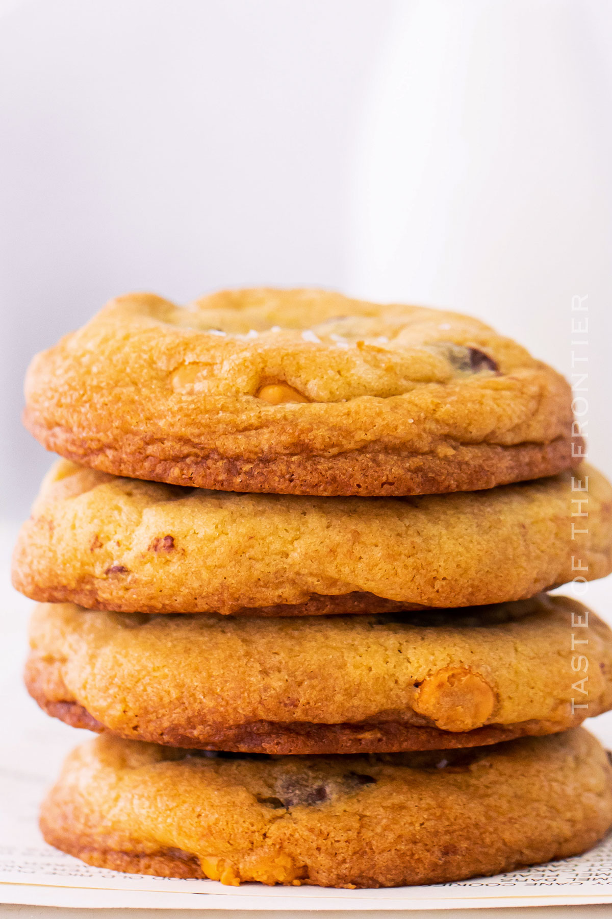 stack of fall butterscotch cookies