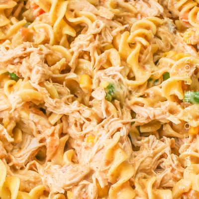 Slow Cooker Chicken Pasta, AKA Crockpot Chicken Noodle Casserole