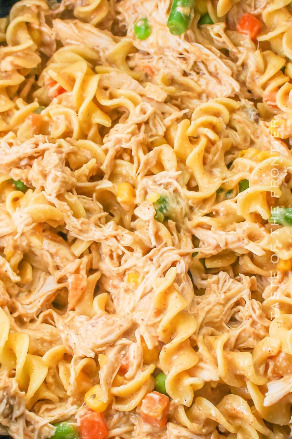 Slow Cooker Chicken Pasta, AKA Crockpot Chicken Noodle Casserole