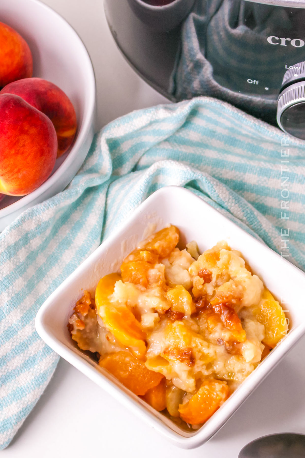 Pressure Cooker Peach Cobbler - Uncommon Designs