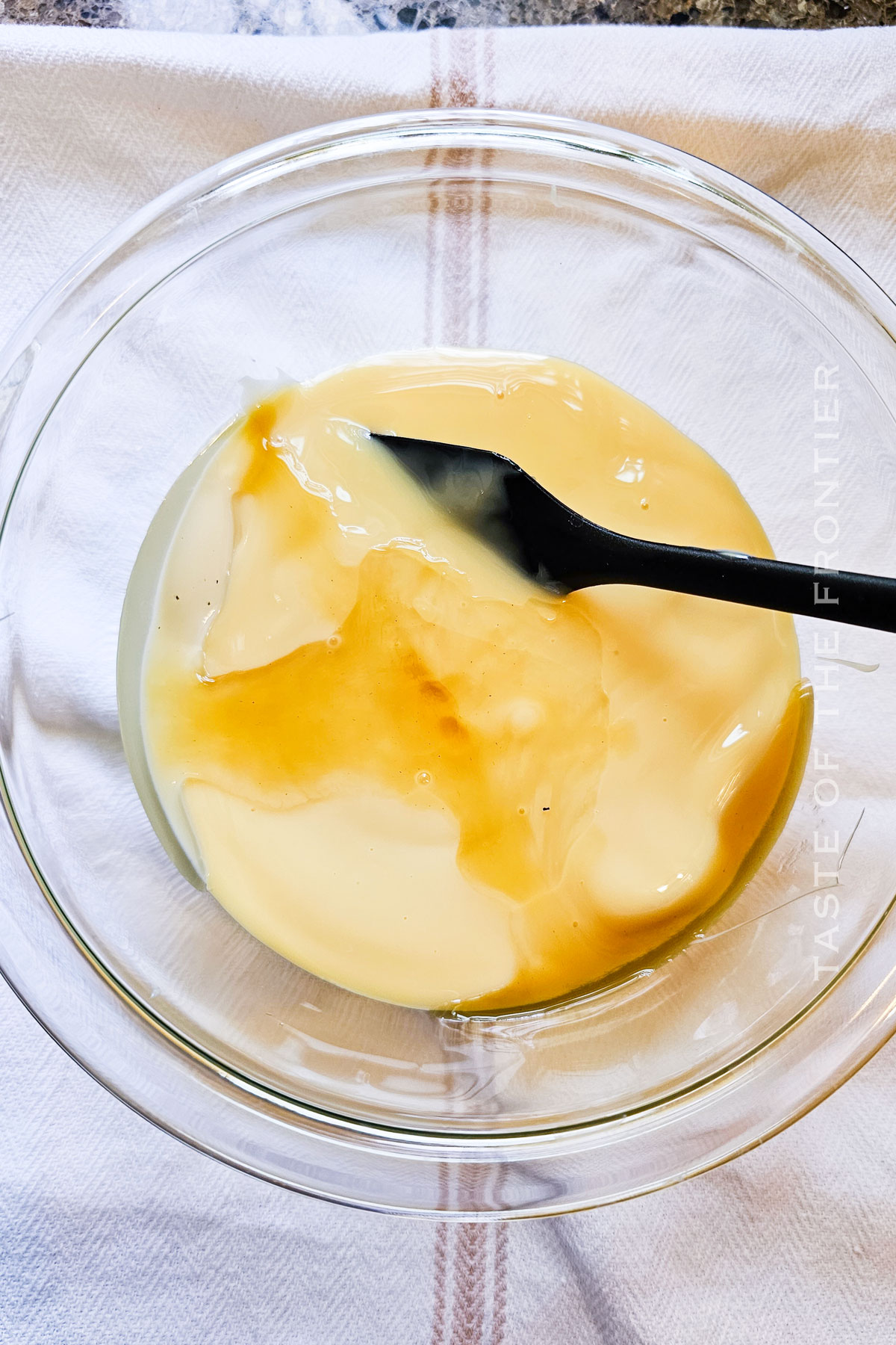 flavoring the sweetened condensed milk