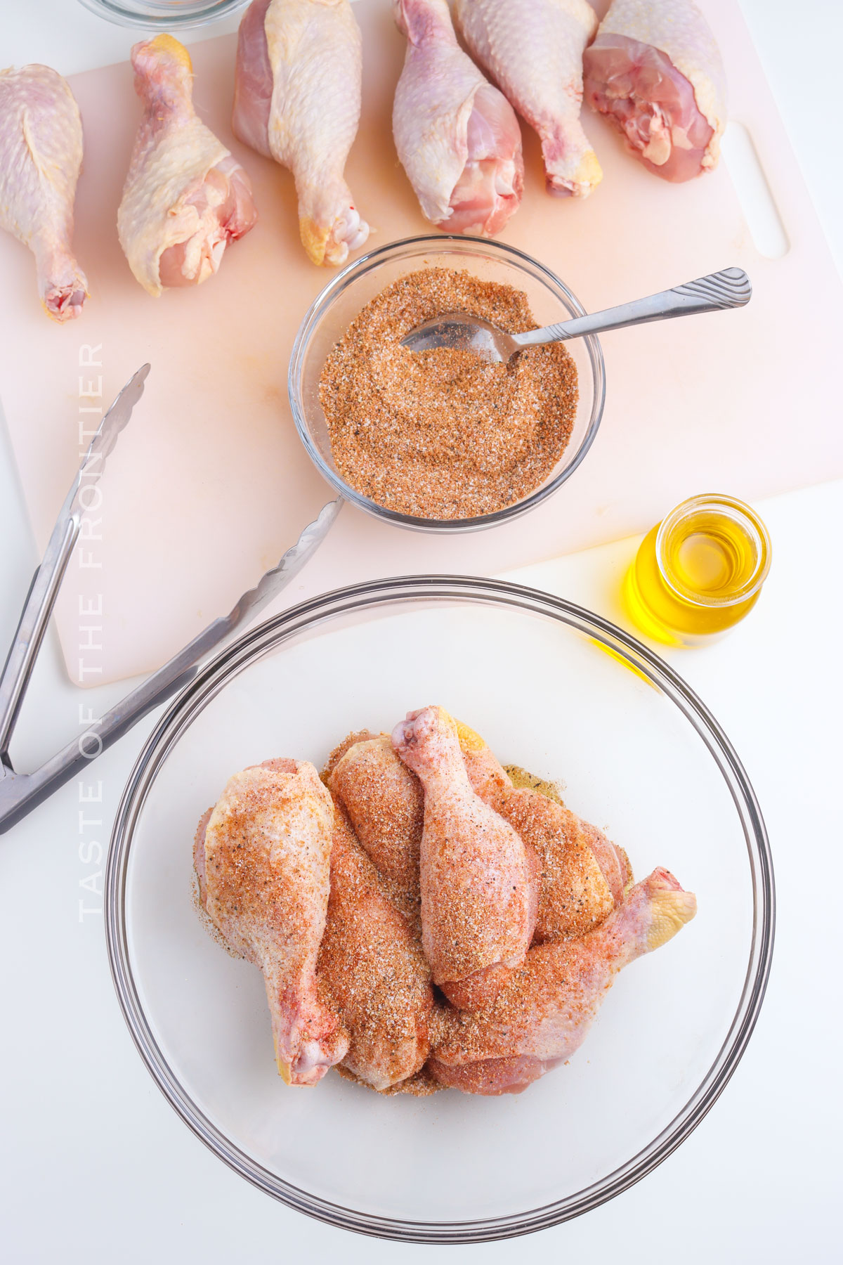 seasoned chicken ready to cook