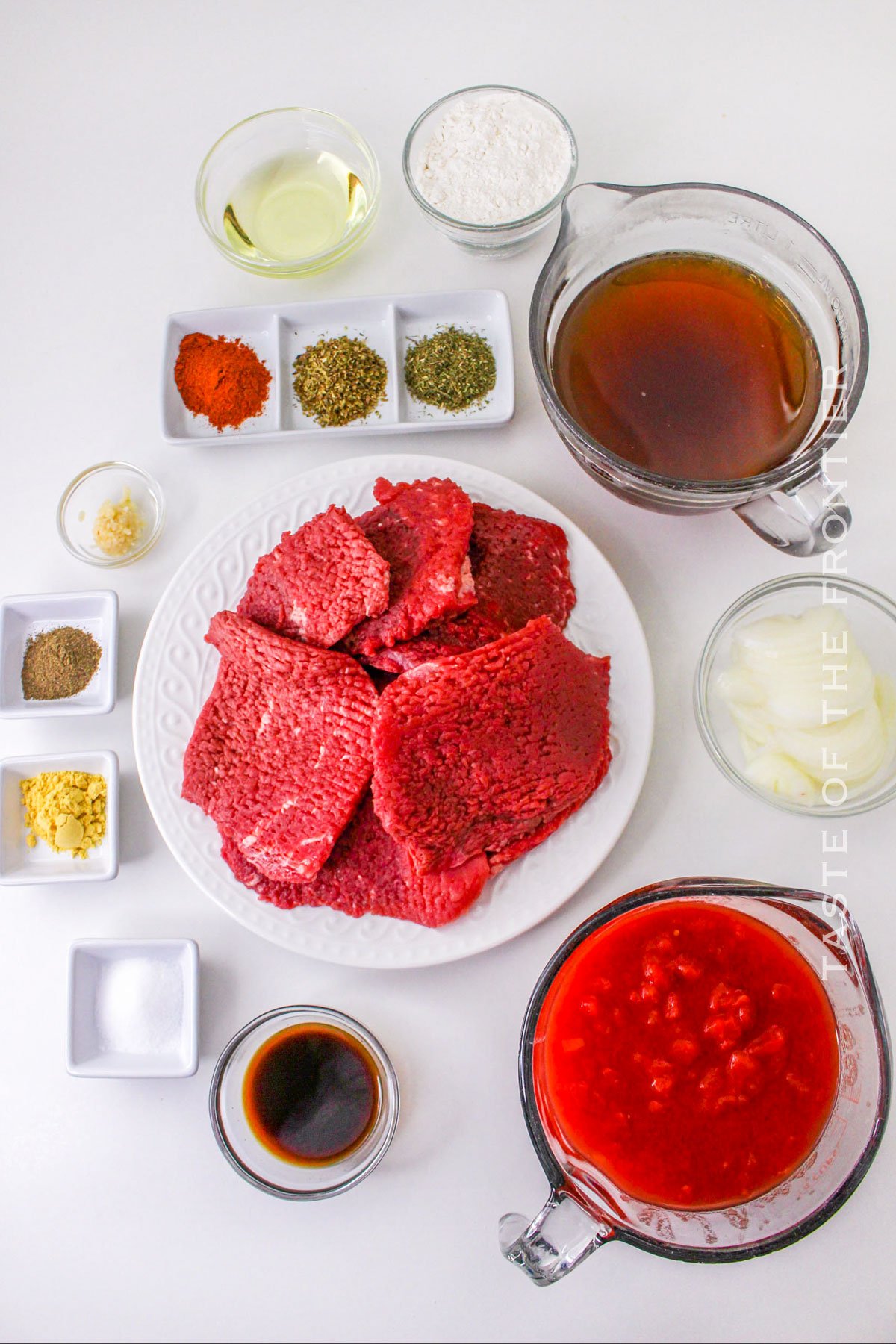 Slow Cooker Cubed Steak ingredients