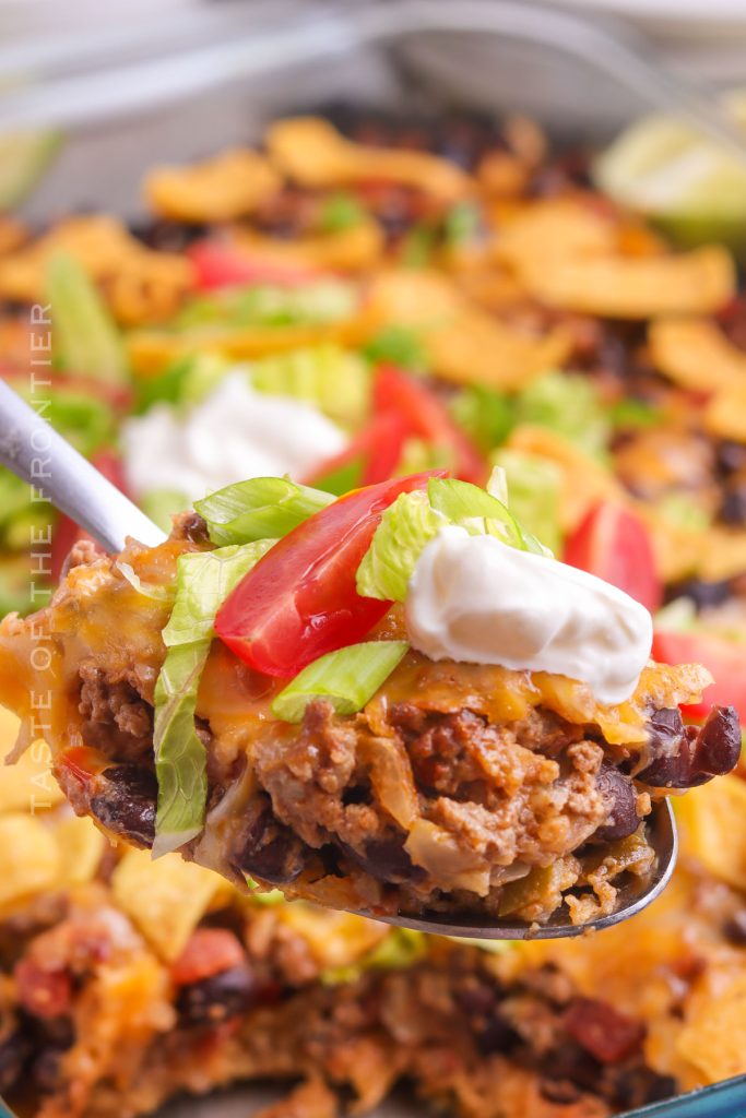 Walking Taco Casserole Taste of the Frontier