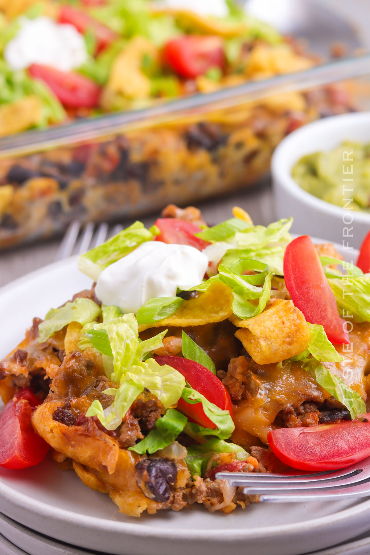 Easy Walking Taco Casserole