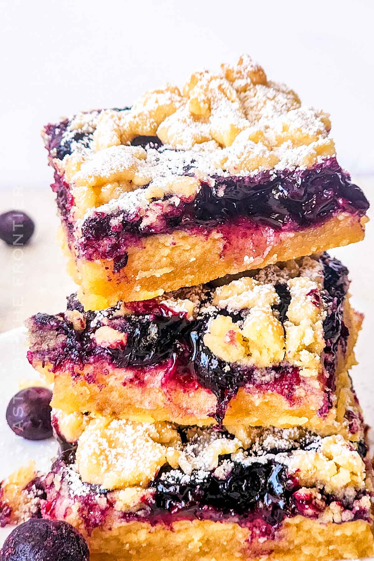 stack of shortbread dessert bars