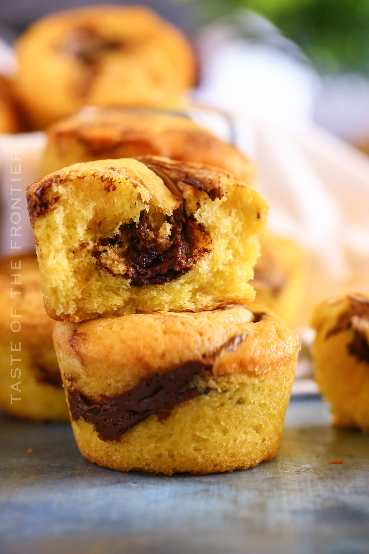 muffins stuffed with Nutella