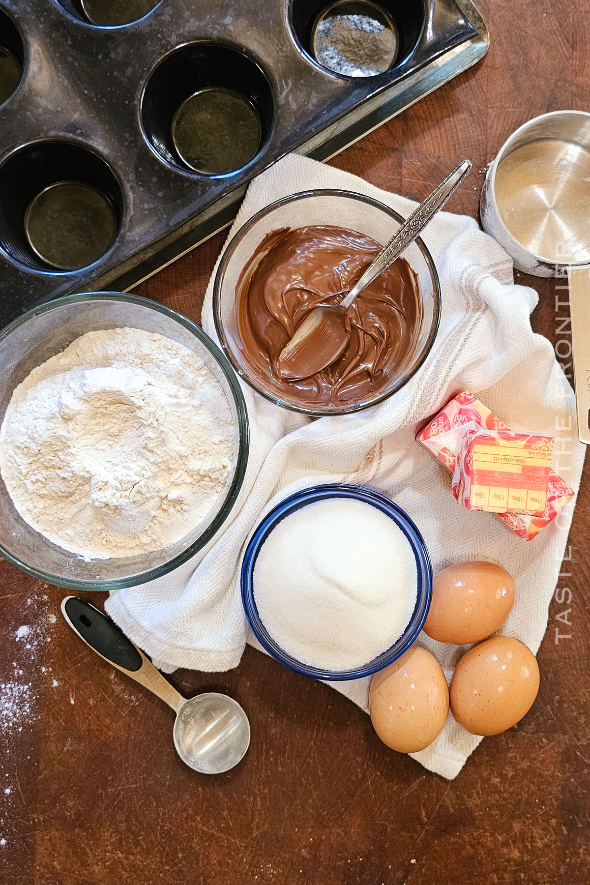 Nutella Muffin ingredients