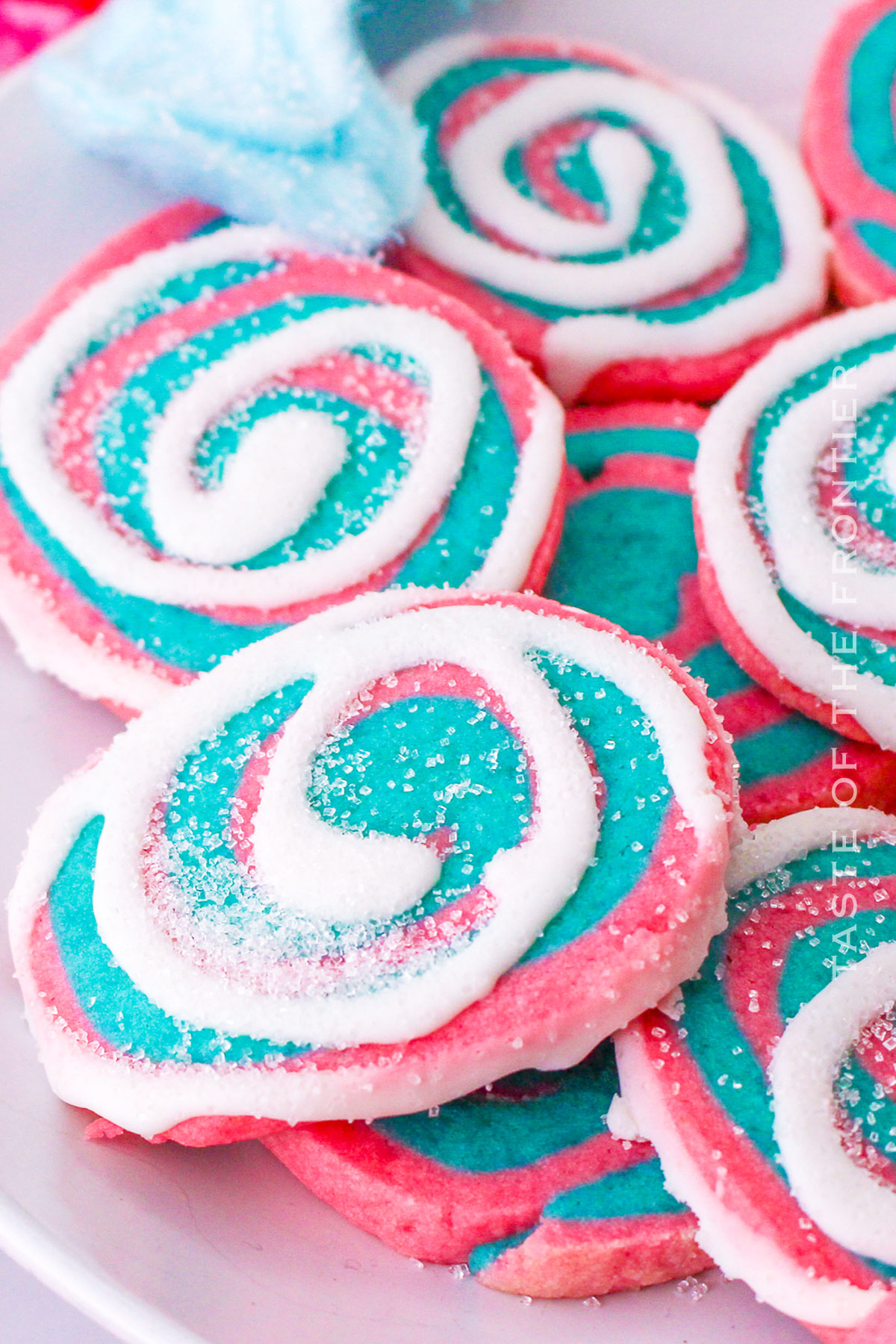 decorated Cotton Candy Cookies