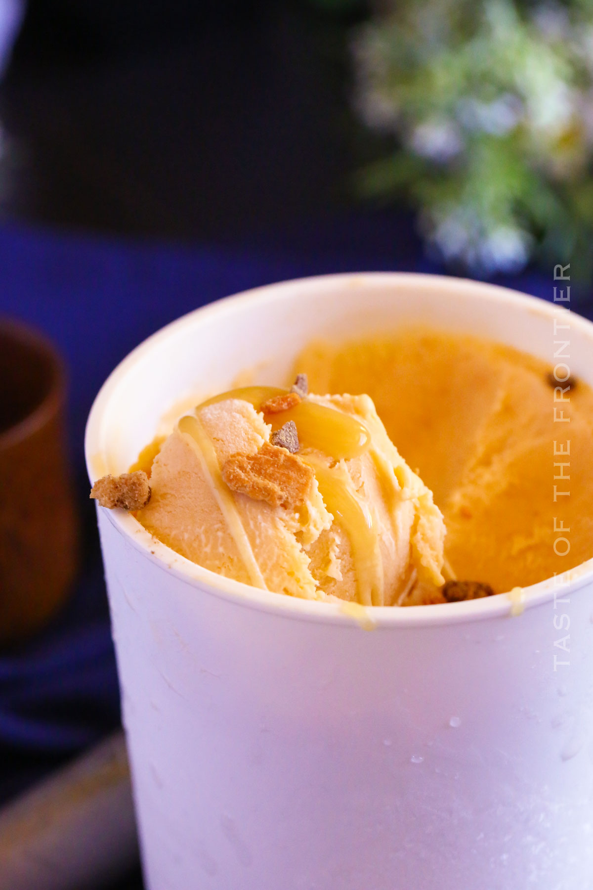 Homemade Butterscotch Ice Cream