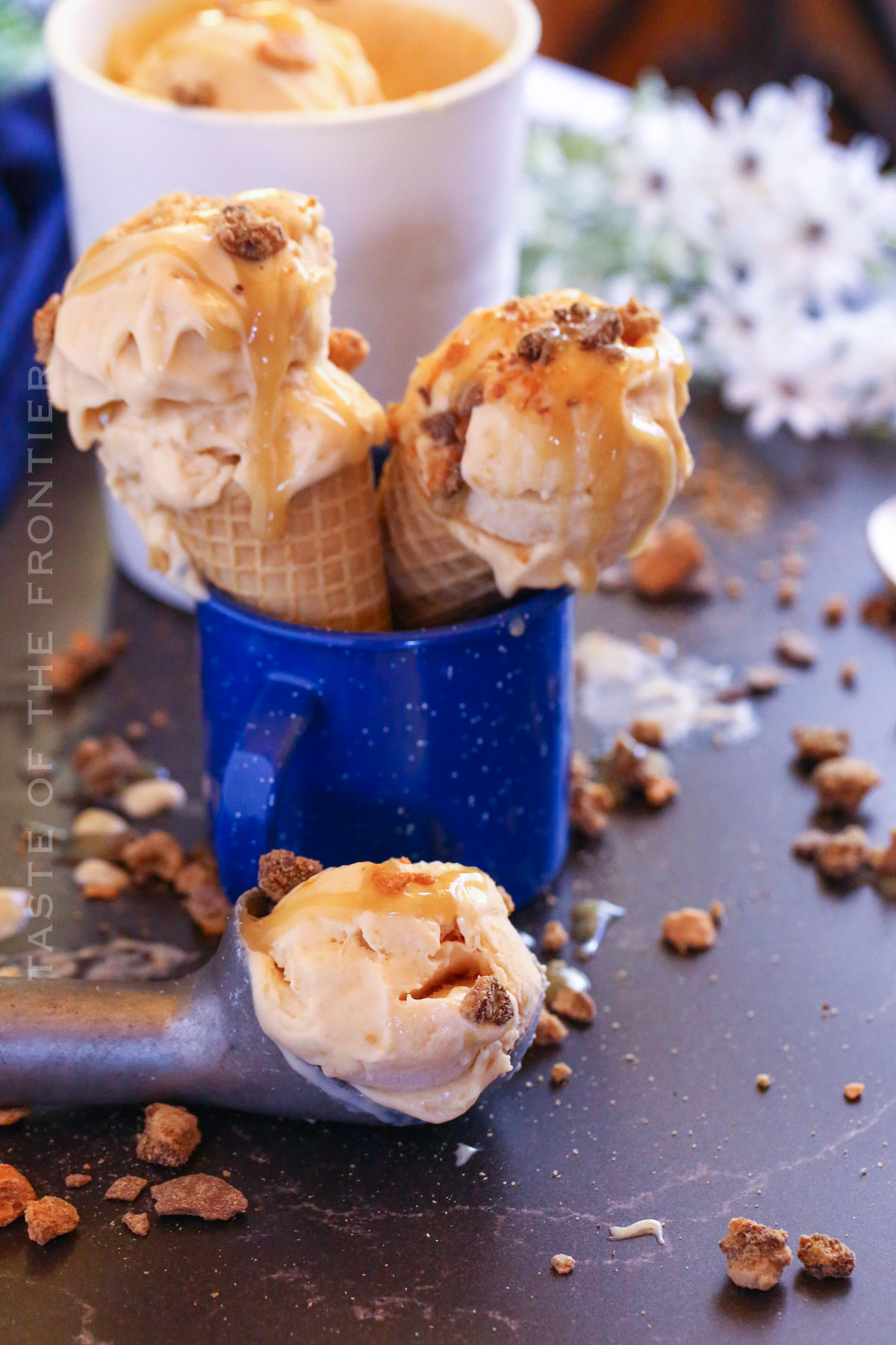 no churn Butterscotch Ice Cream