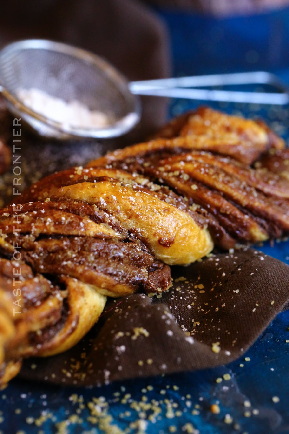 pastry with chocolate