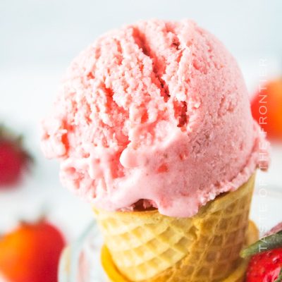 Dairy-Free Strawberry Ice Cream