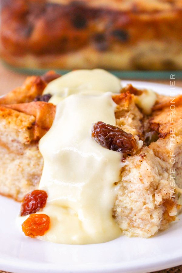 Bread Pudding with Vanilla Sauce