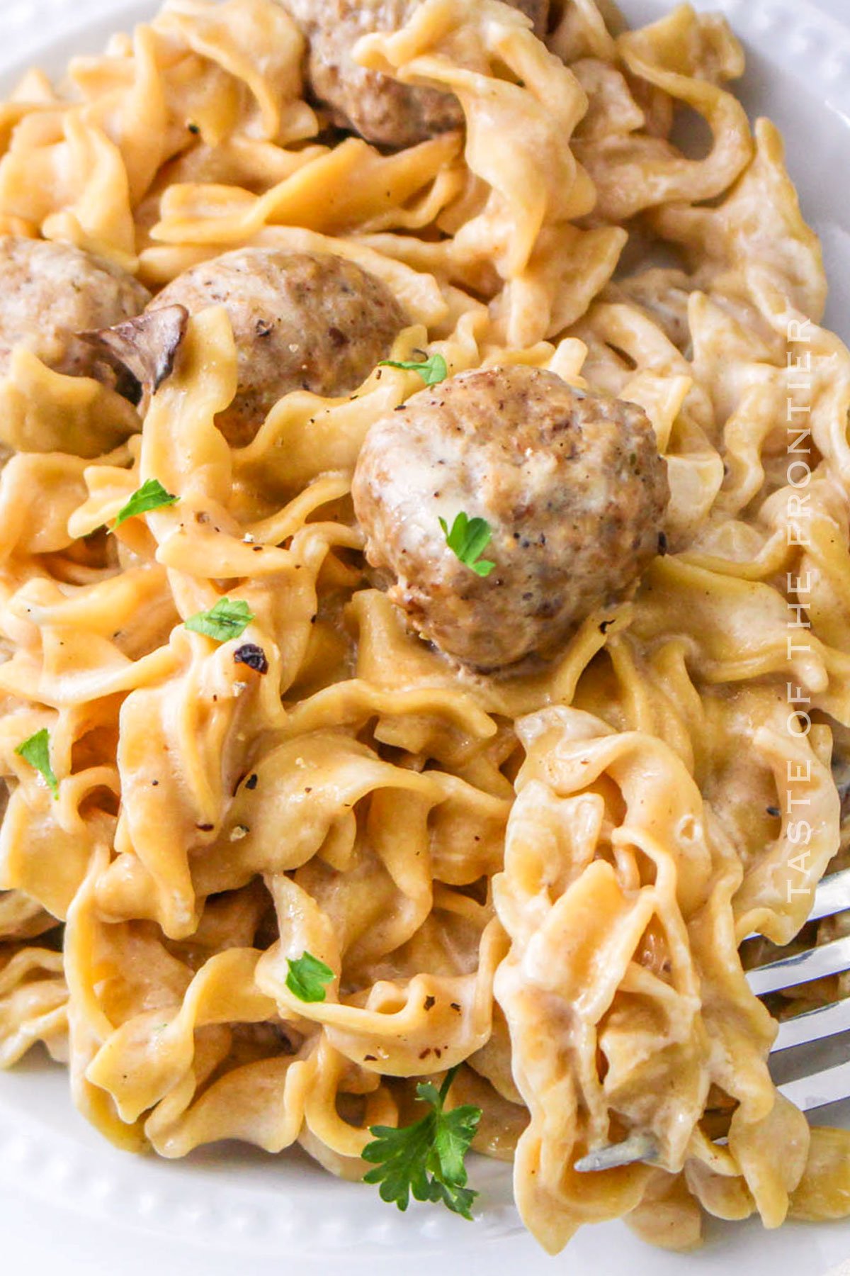 Pressure Cooker Meatball Stroganoff