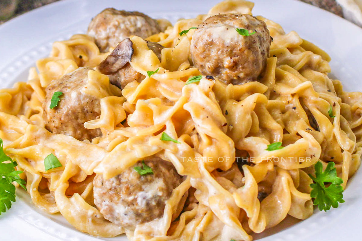 Instant Pot Meatball Stroganoff recipe