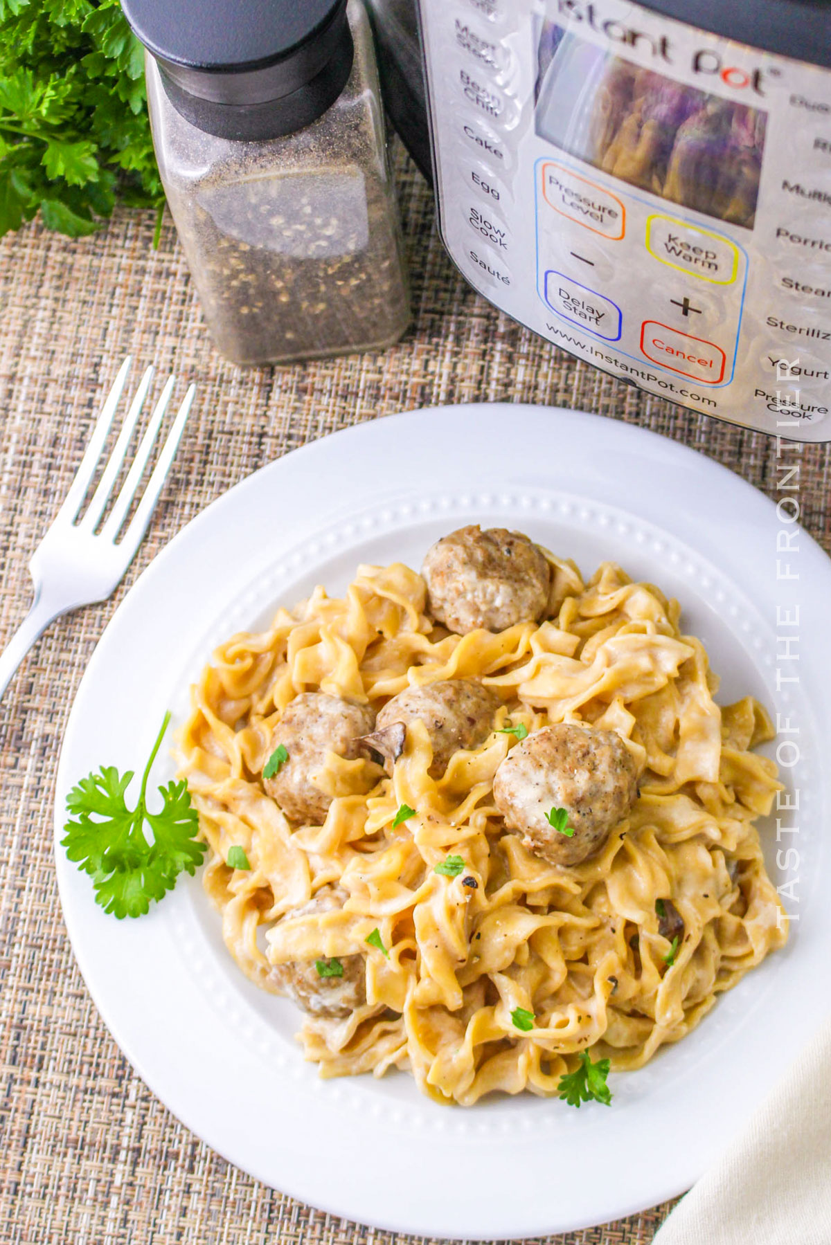 Meatball dinner with frozen meatballs