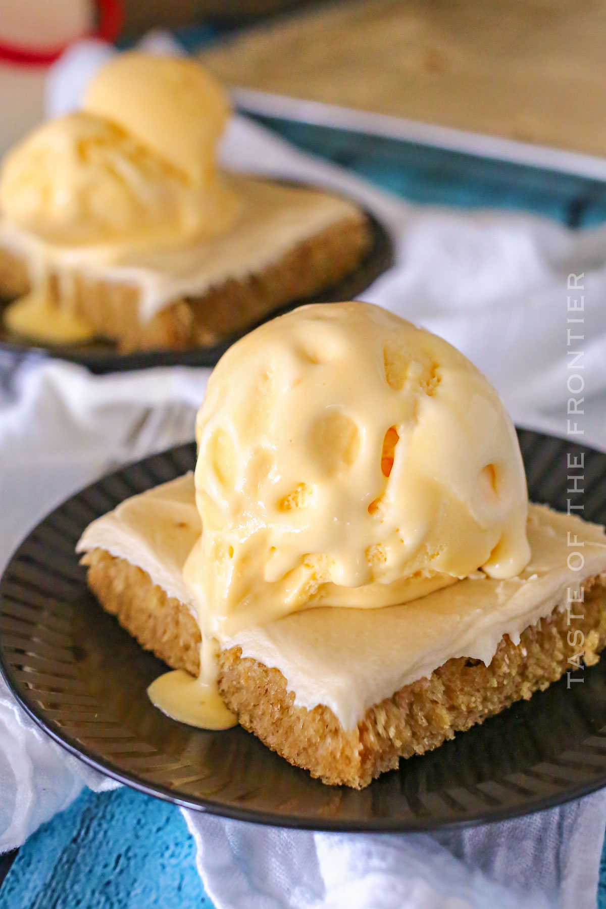 Peanut Butter Cake with Maple Frosting