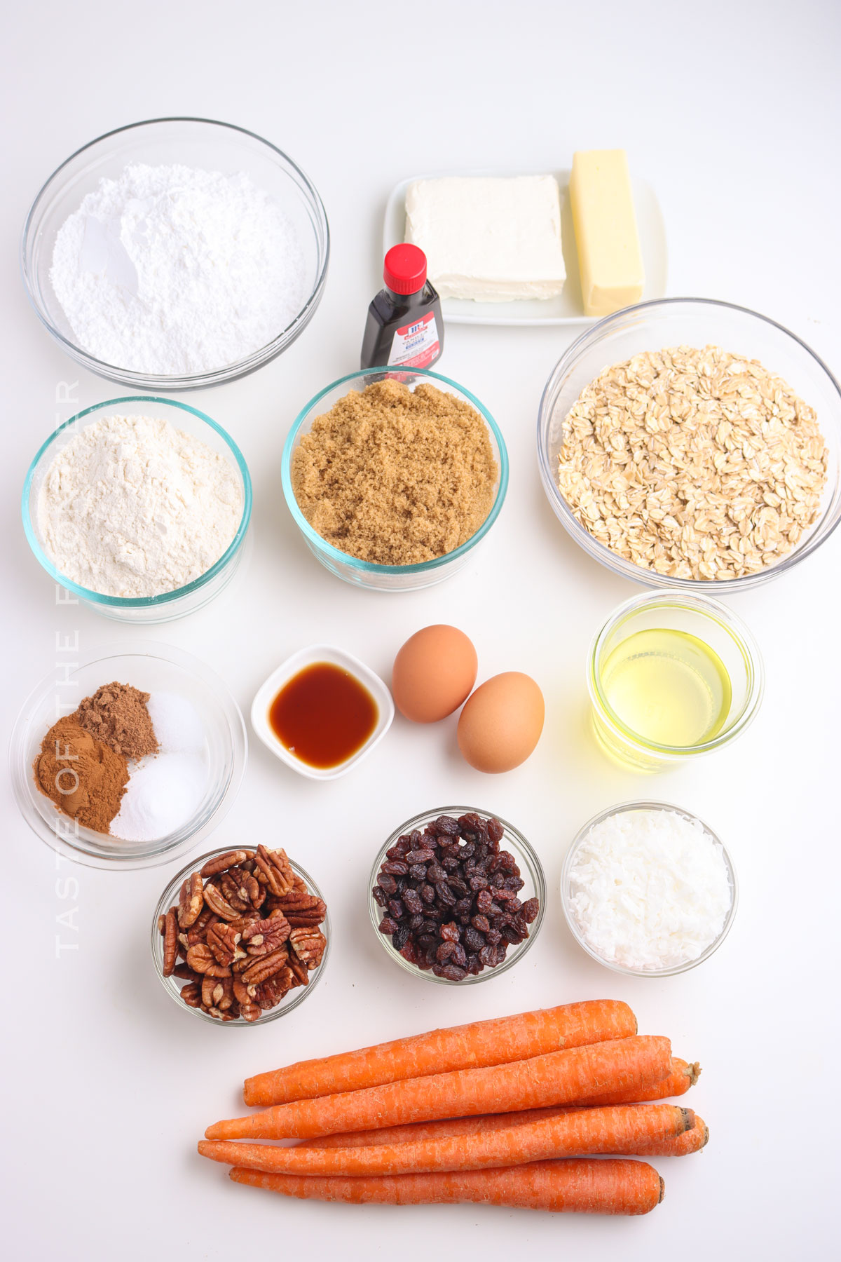 Carrot Cake Cookie ingredients