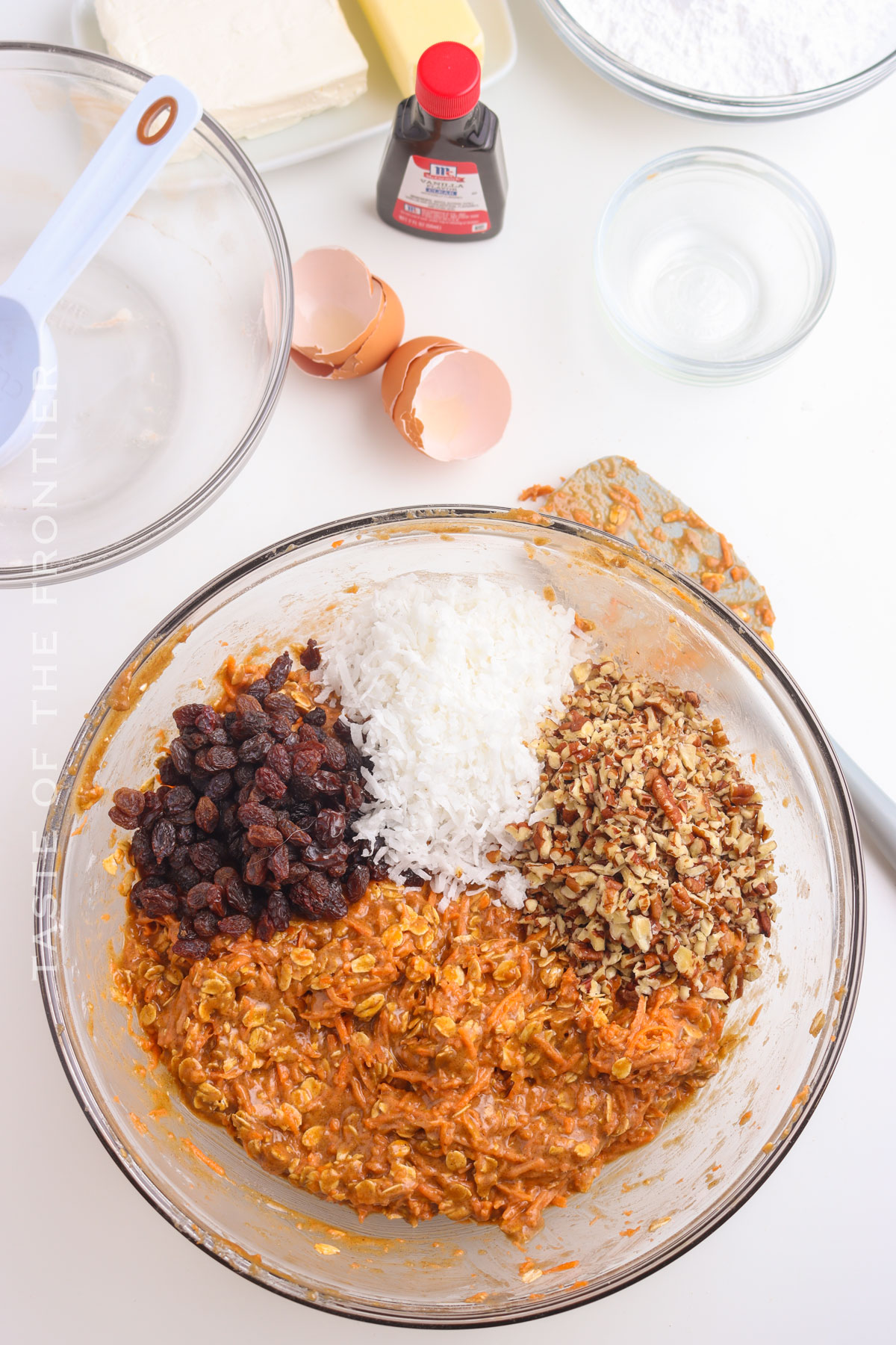 cookie batter with carrots