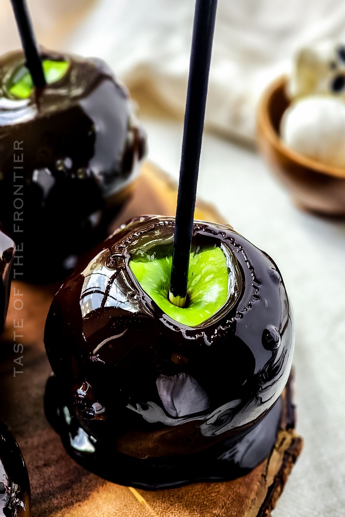 Black Candy Apples (or Poison Candy Apples)