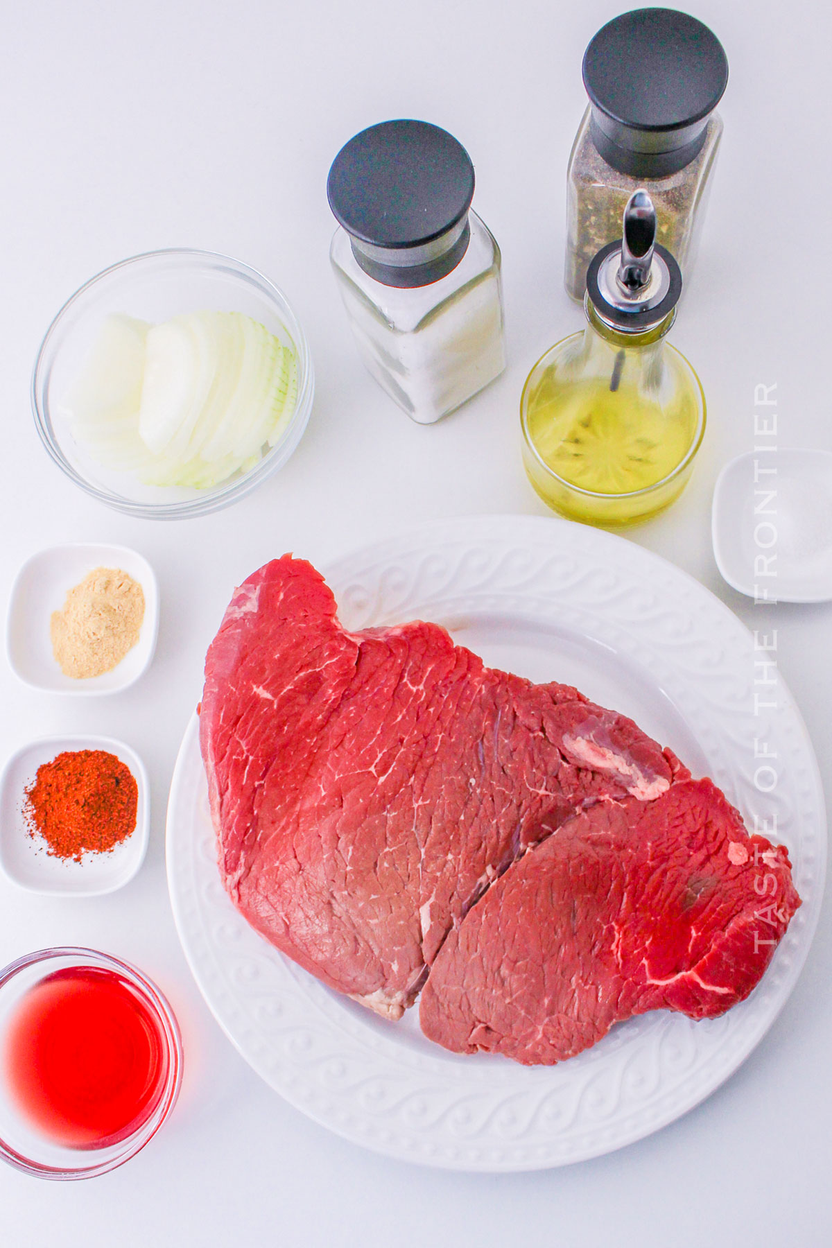 Slow Cooker Flank Steak ingredients