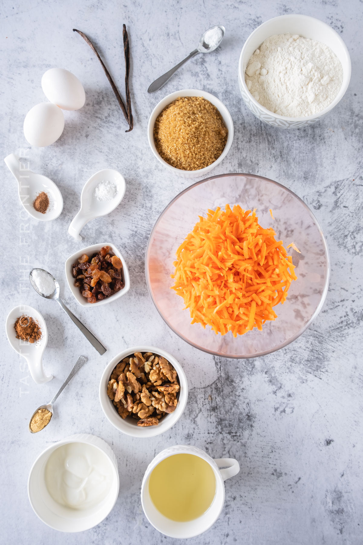 Carrot Bread ingredients