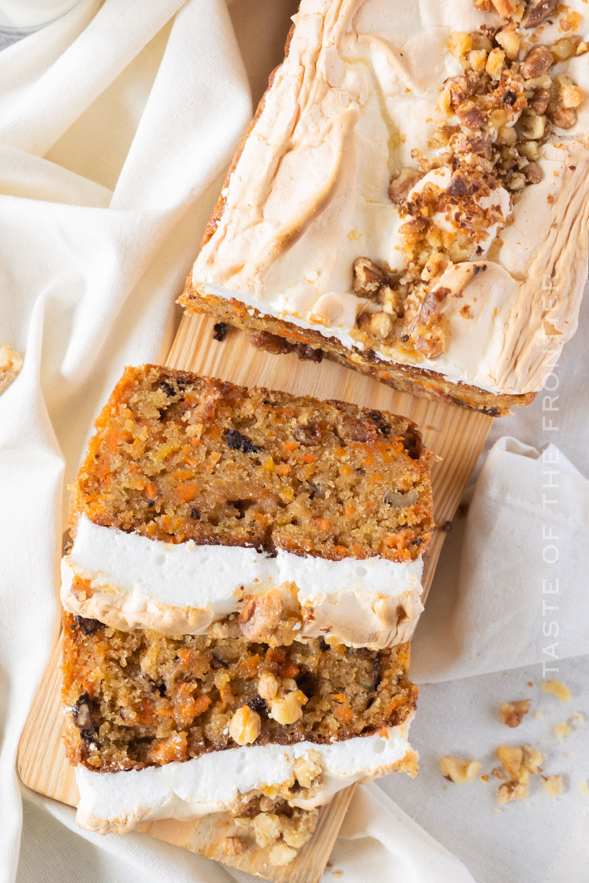 carrot spice bread with nuts