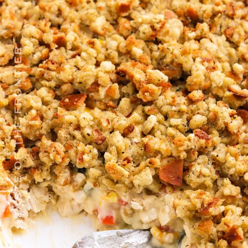 chicken and dressing casserole Aunt Jewel's Chicken Dressing Casserole