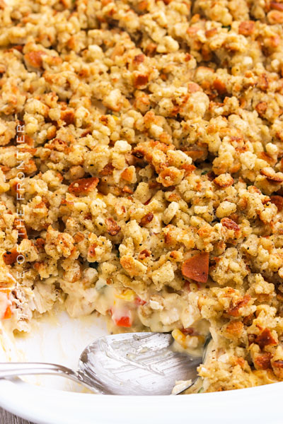 Chicken Stuffing Casserole Recipe - Yummi Haus