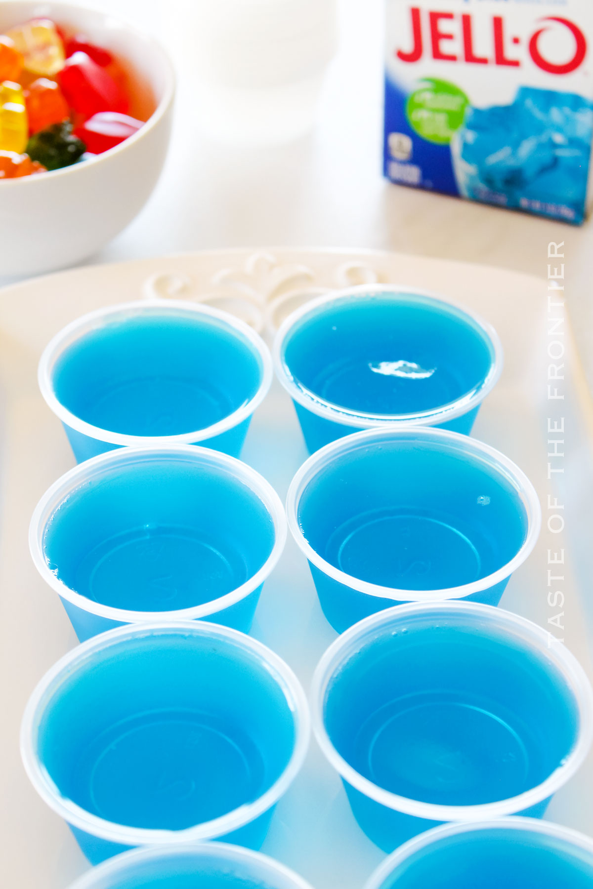 blue jello treats