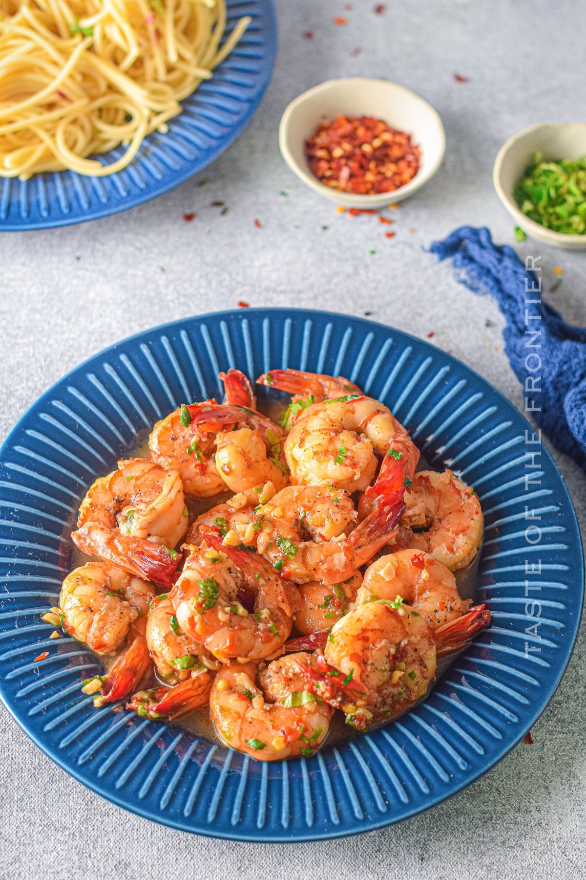 stovetop shrimp dinner